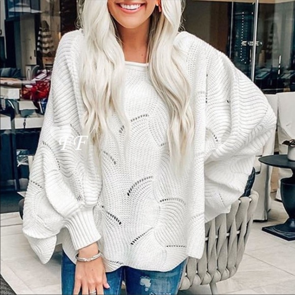 NWOT Off the Shoulder Cozy Knit Sweater - Picture 3 of 8